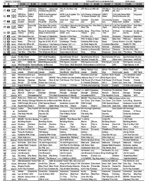 tv listings tonight all channels